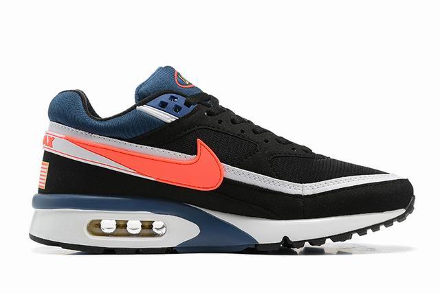 Nike Air Max BW 91 Los Angeles Unisex Shoes Black Orange Navy-03